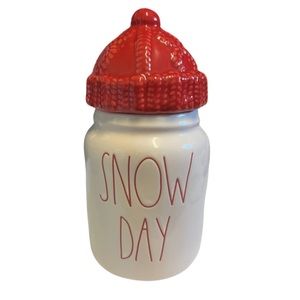 Rae Dunn christmas canister Snow Day baby canister